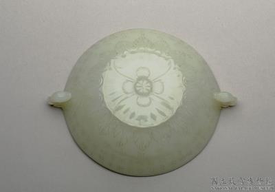 图片[3]-Jade bowl with two bud-shaped handles, Mughal Empire-China Archive